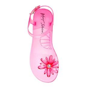 NEW BETSEY JOHNSON Women's Tabby Sandal Pink Flower